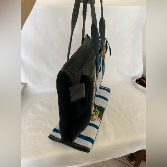 Sirens & Starlight ARTISAN FABRIC & LEATHER TOTE NEW NWT OOAK! - Picture 6 of 13